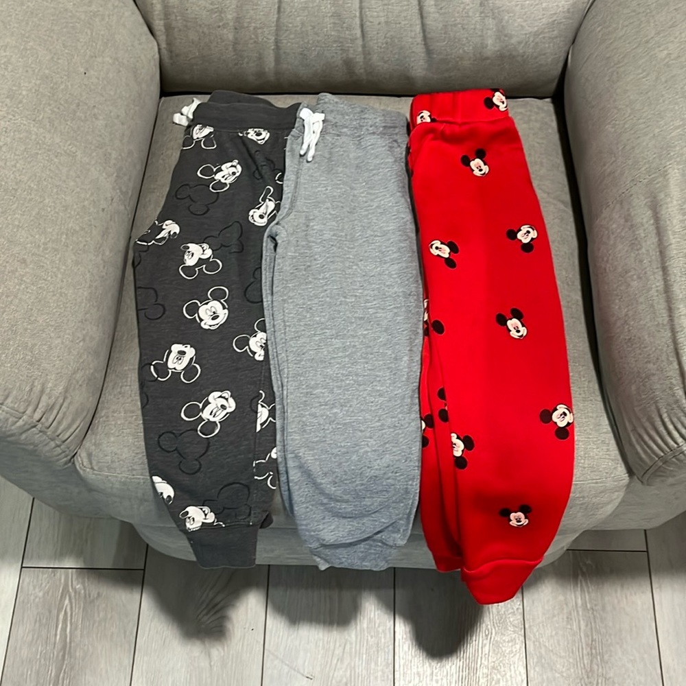 Boys 4T Mickey Mouse jogger bundle.